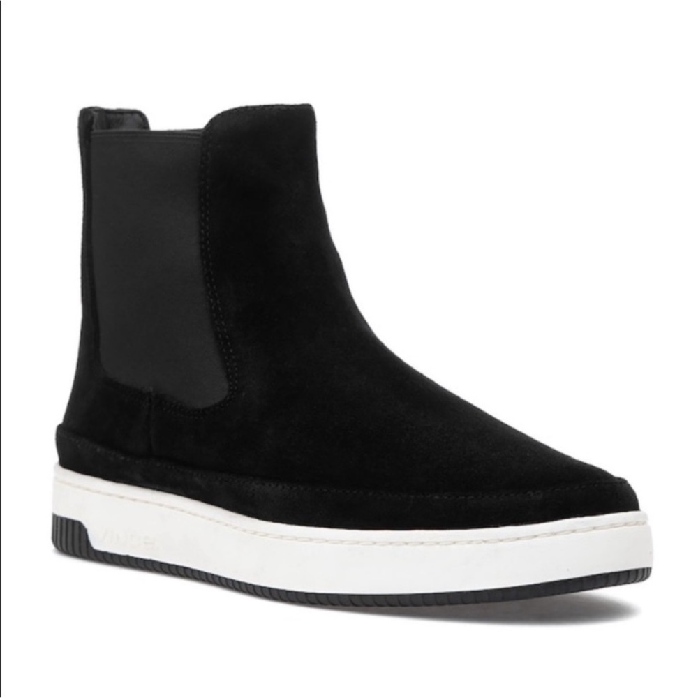 VINCE RHYS GO RAIN WATER REPELLENTHIGH TOP BLACK‎ SUEDE SNEAKER SZ 11